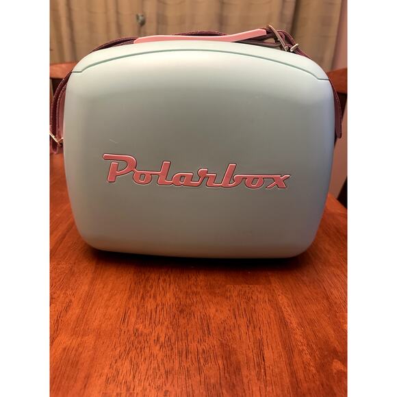 PolarBox Retro Pastel Mini Cooler / Lunch Box with Strap - Picture 2 of 6